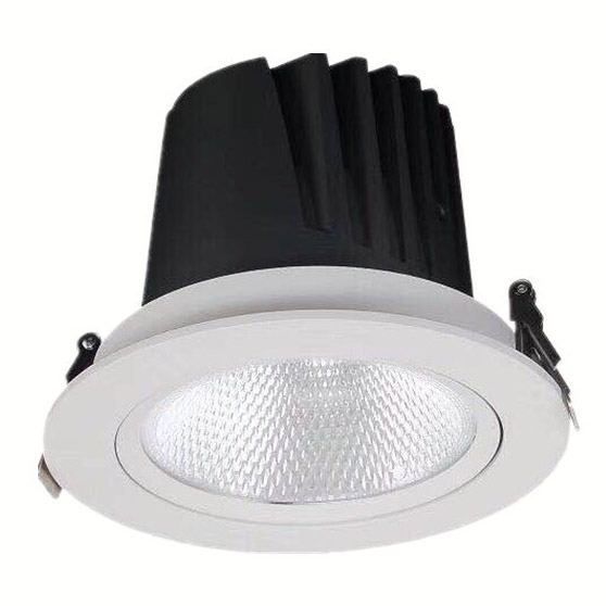 2.95in 12W, 3.74in 20W, 4.72in 30W, 5.51in 40W LED COB Ceiling Light - Flush Mount LED Downlight - Anti-glare Cover - 80-90Lumens/Watt